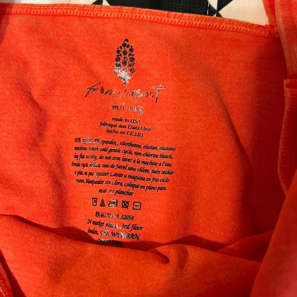 FREE PEOPLE GOOD KARMA crop top/bralette orange - Picture 6 of 7